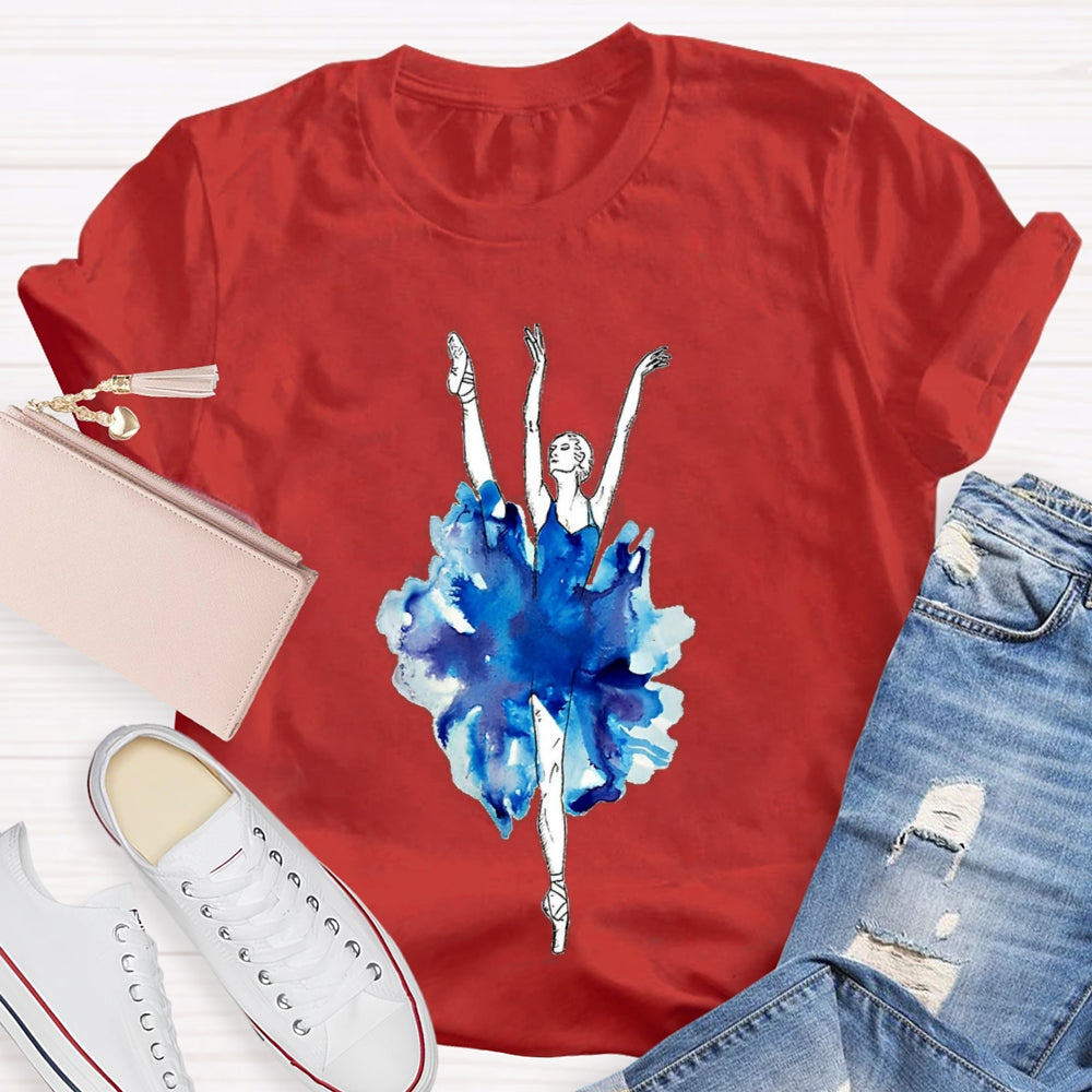 Jumping Dance Posture Dance Teacher T-Shirt
