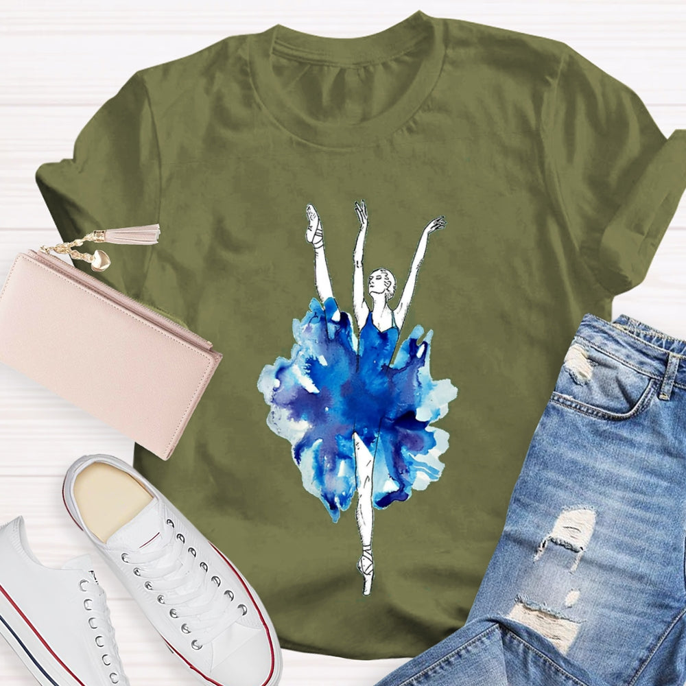 Jumping Dance Posture Dance Teacher T-Shirt