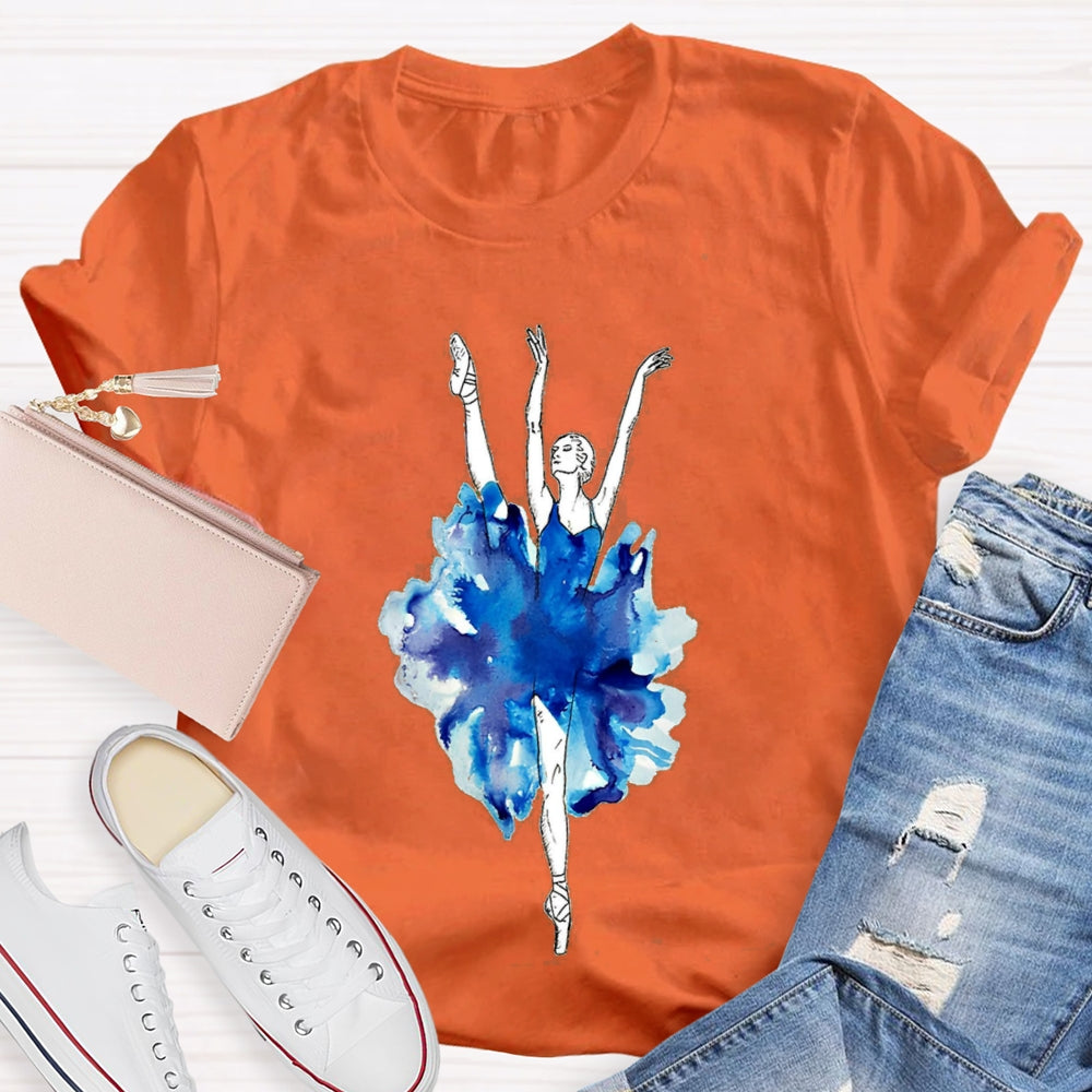 Jumping Dance Posture Dance Teacher T-Shirt