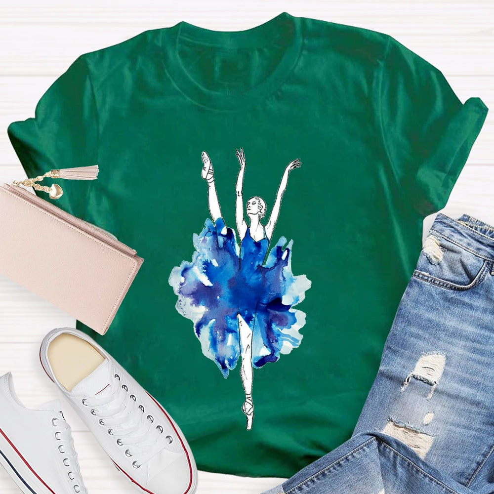 Jumping Dance Posture Dance Teacher T-Shirt