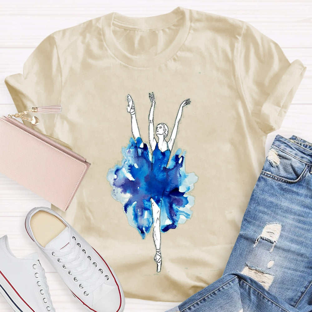 Jumping Dance Posture Dance Teacher T-Shirt