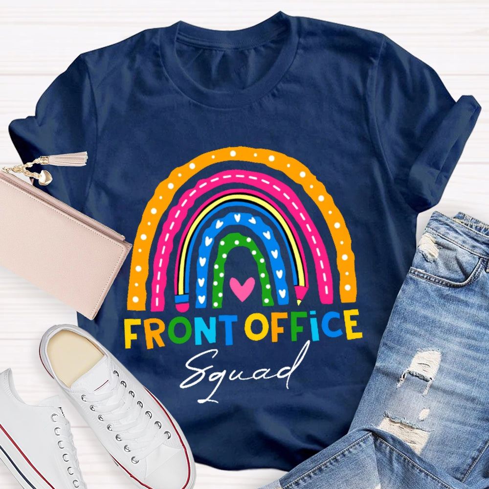 Front Office Squad Colorful Rainbow T-Shirt