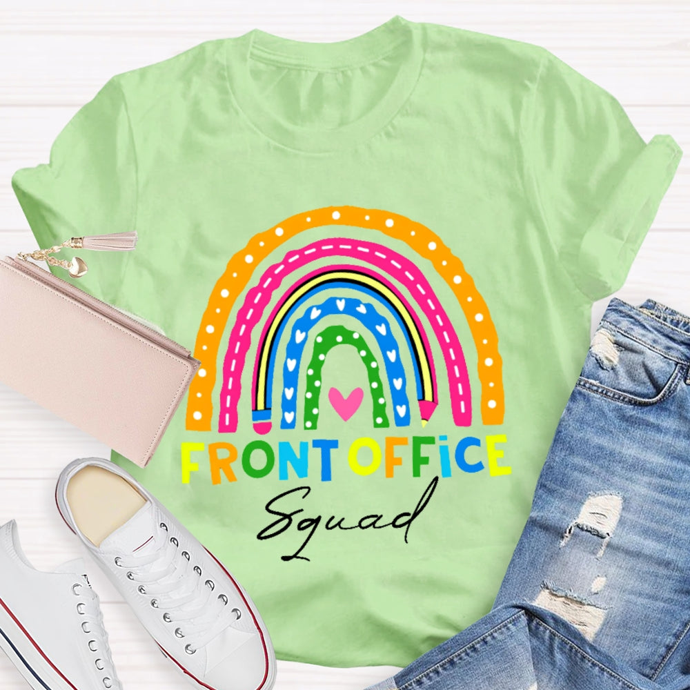 Front Office Squad Colorful Rainbow T-Shirt