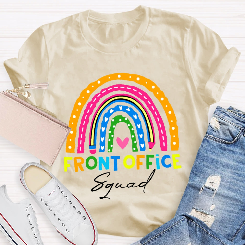 Front Office Squad Colorful Rainbow T-Shirt