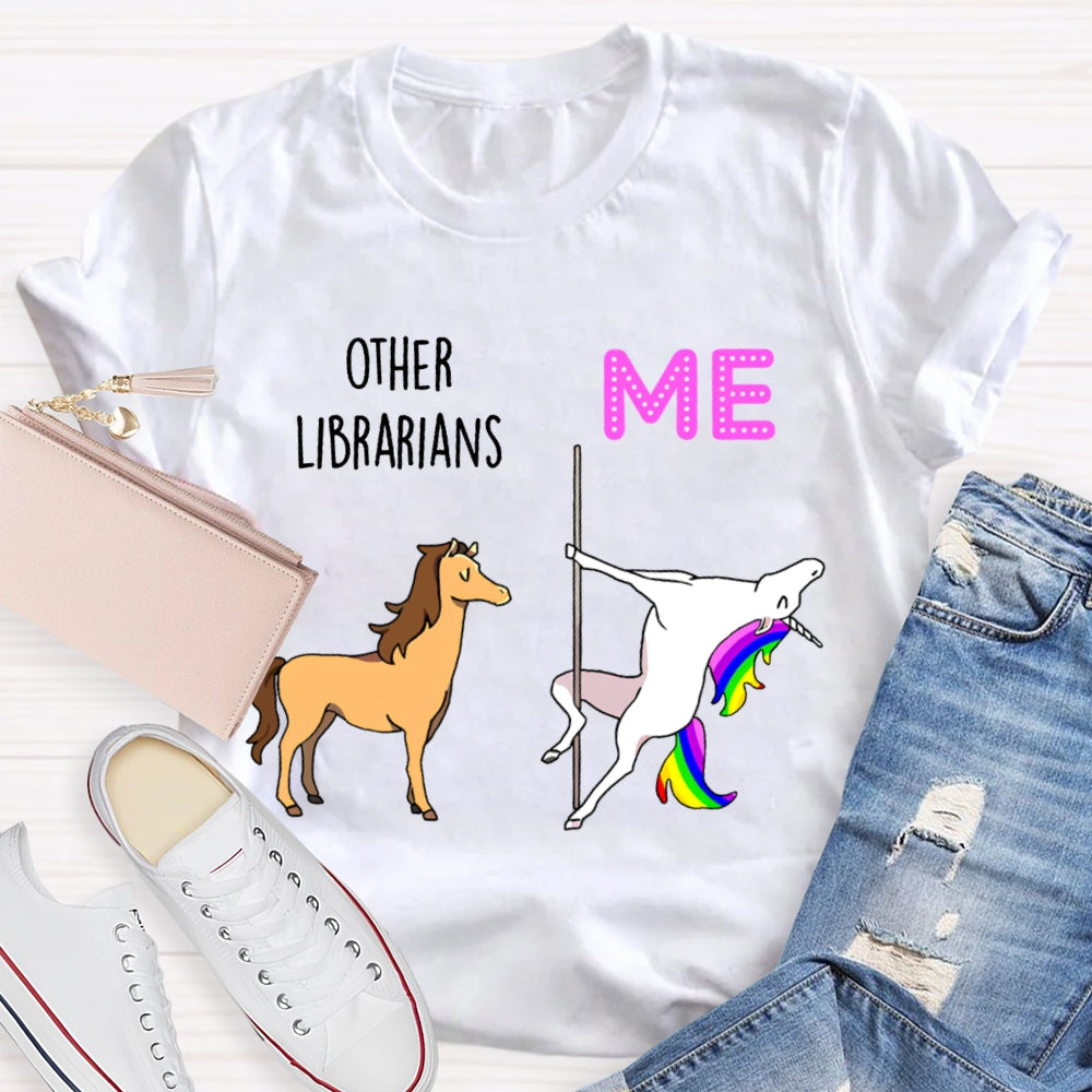 Other Librarians Like War Horses White Dragon Horse Is Like Me T-shirt