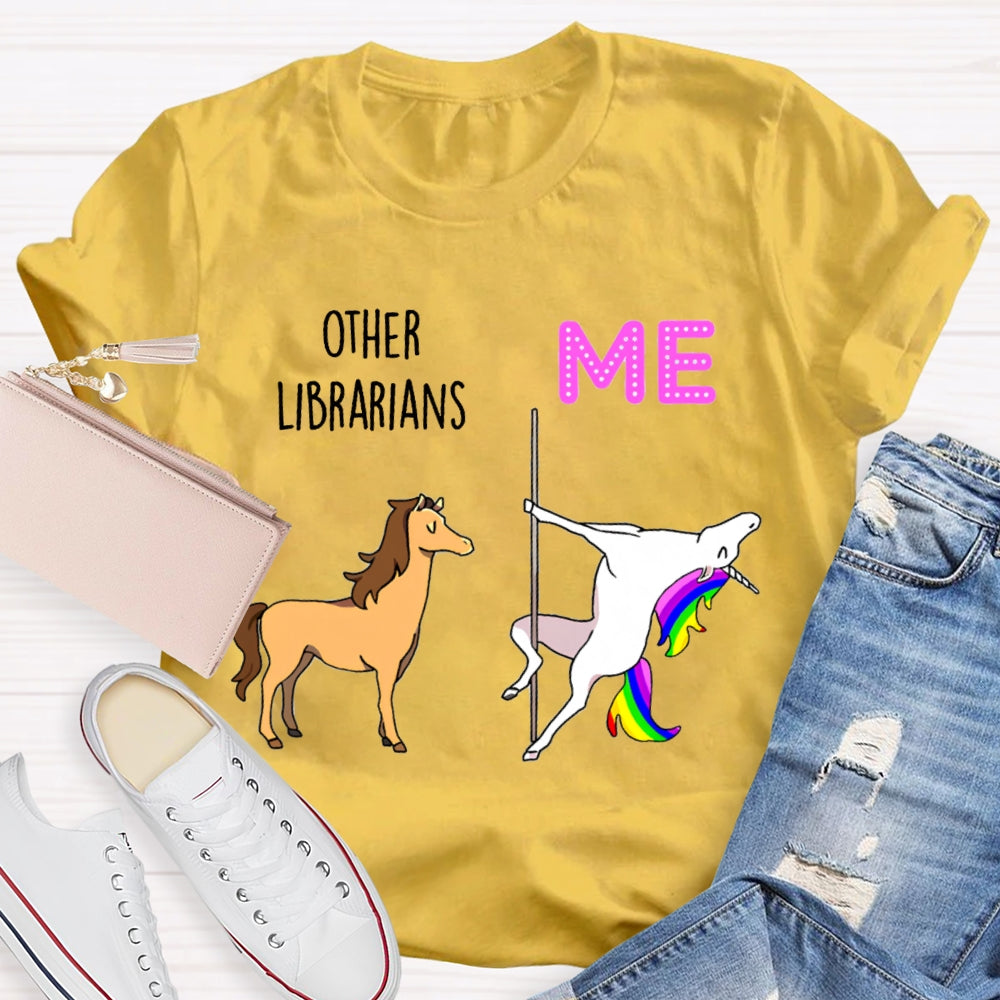 Other Librarians Like War Horses White Dragon Horse Is Like Me T-shirt
