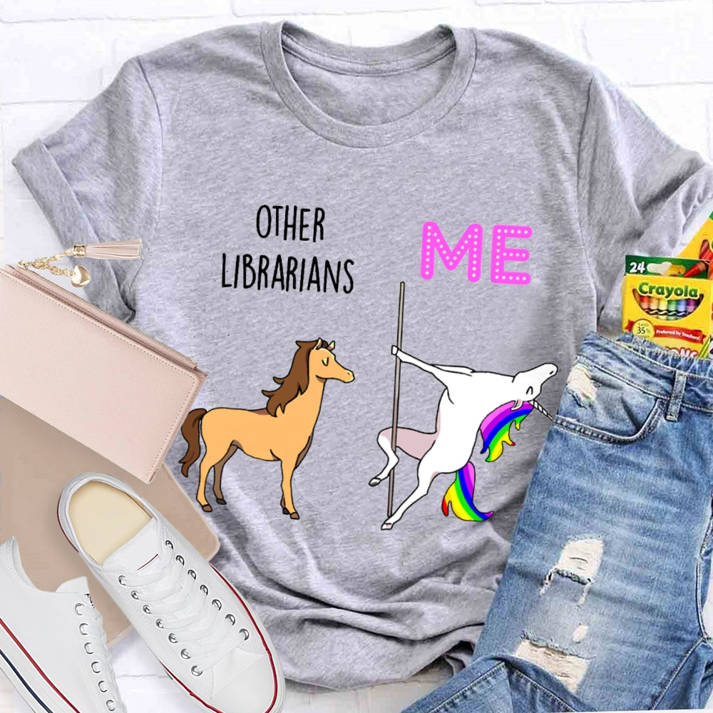 Other Librarians Like War Horses White Dragon Horse Is Like Me T-shirt