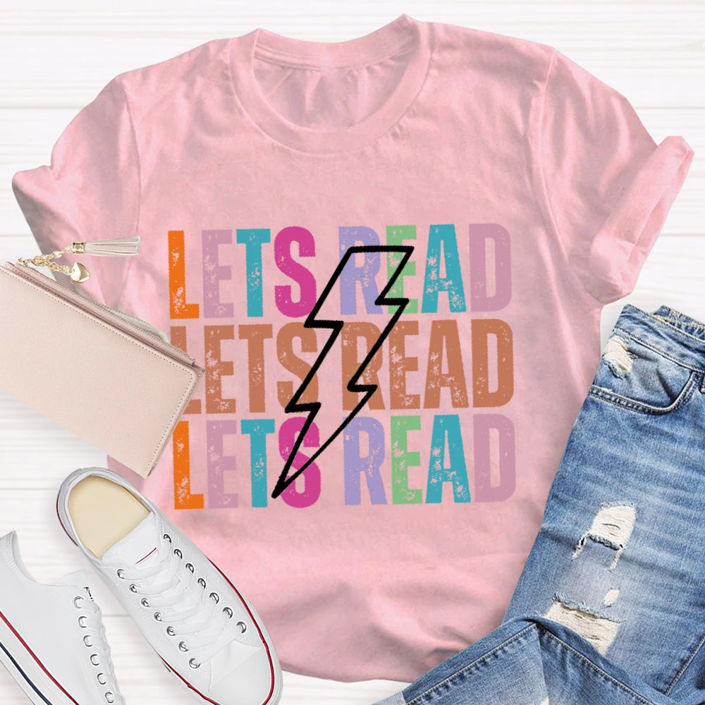 Lets Read Funny Letters T-shirt