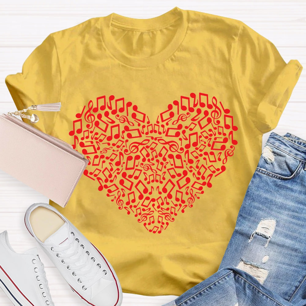 Music Burns The Whole Soul Music Teacher T-shirt