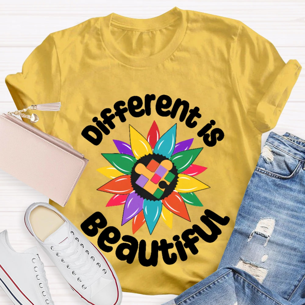 Different Is Beautiful Funny T-shirt