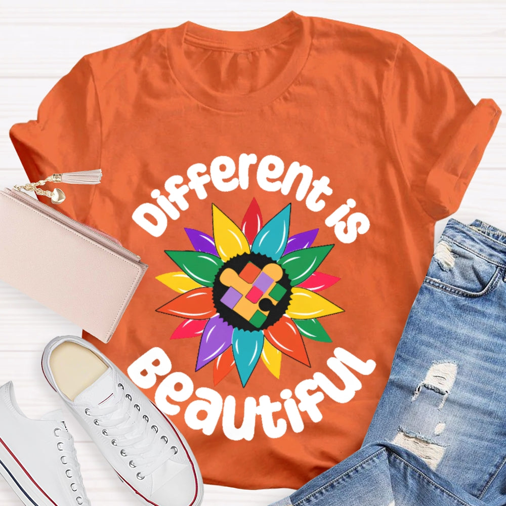 Different Is Beautiful Funny T-shirt