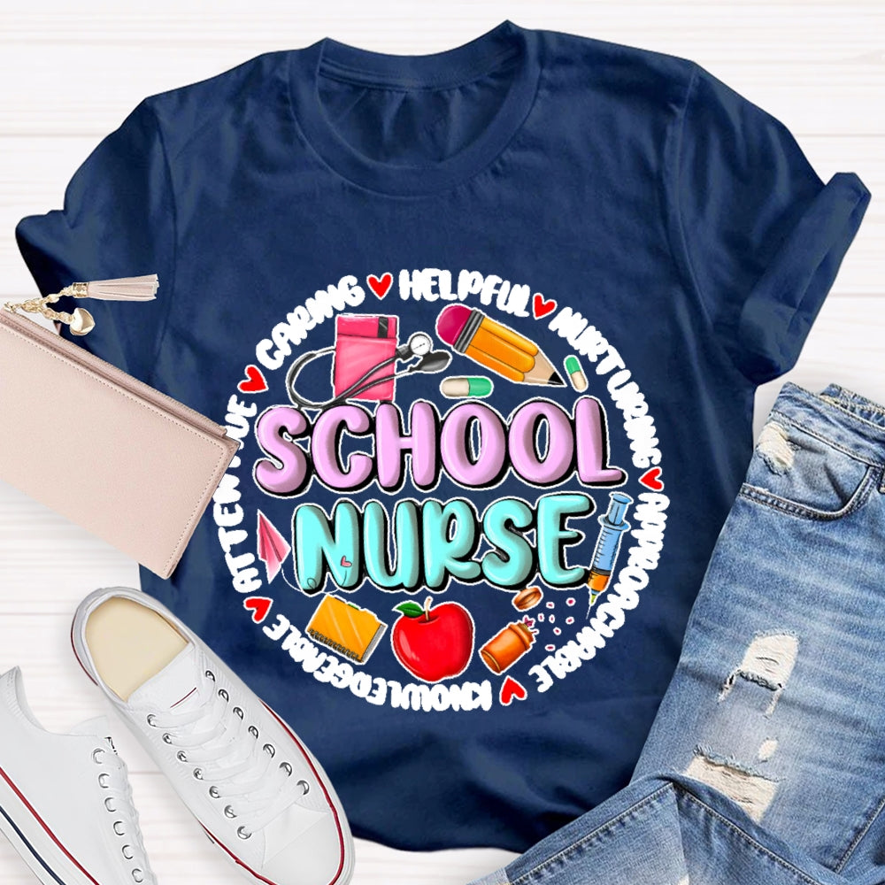 School Nurse Back To School Funny T-shirt