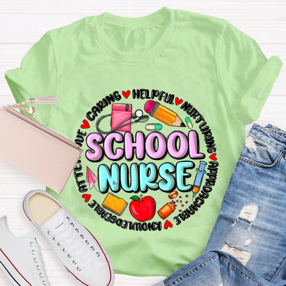 School Nurse Back To School Funny T-shirt