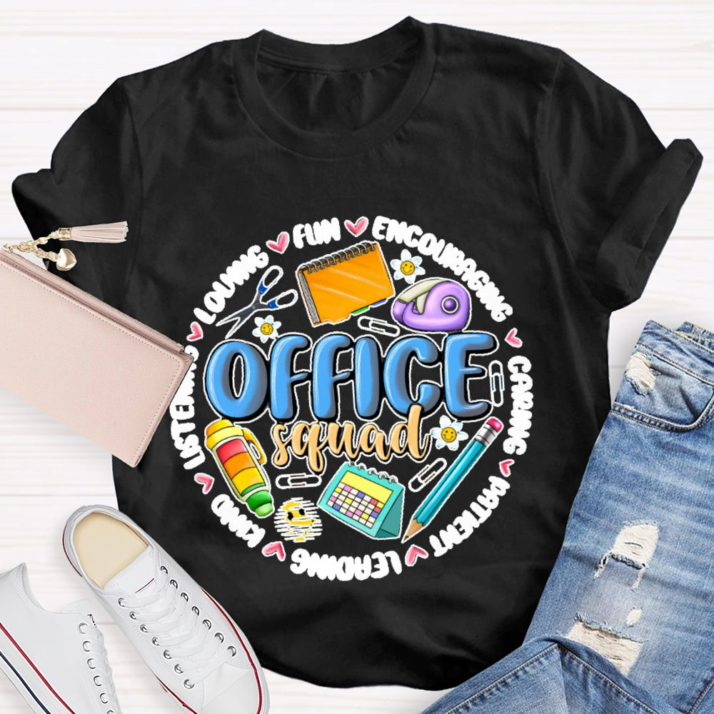 Office Squad Funny Stationery T-shirt