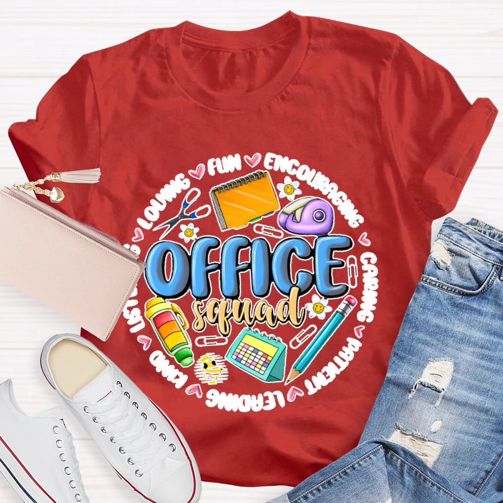 Office Squad Funny Stationery T-shirt