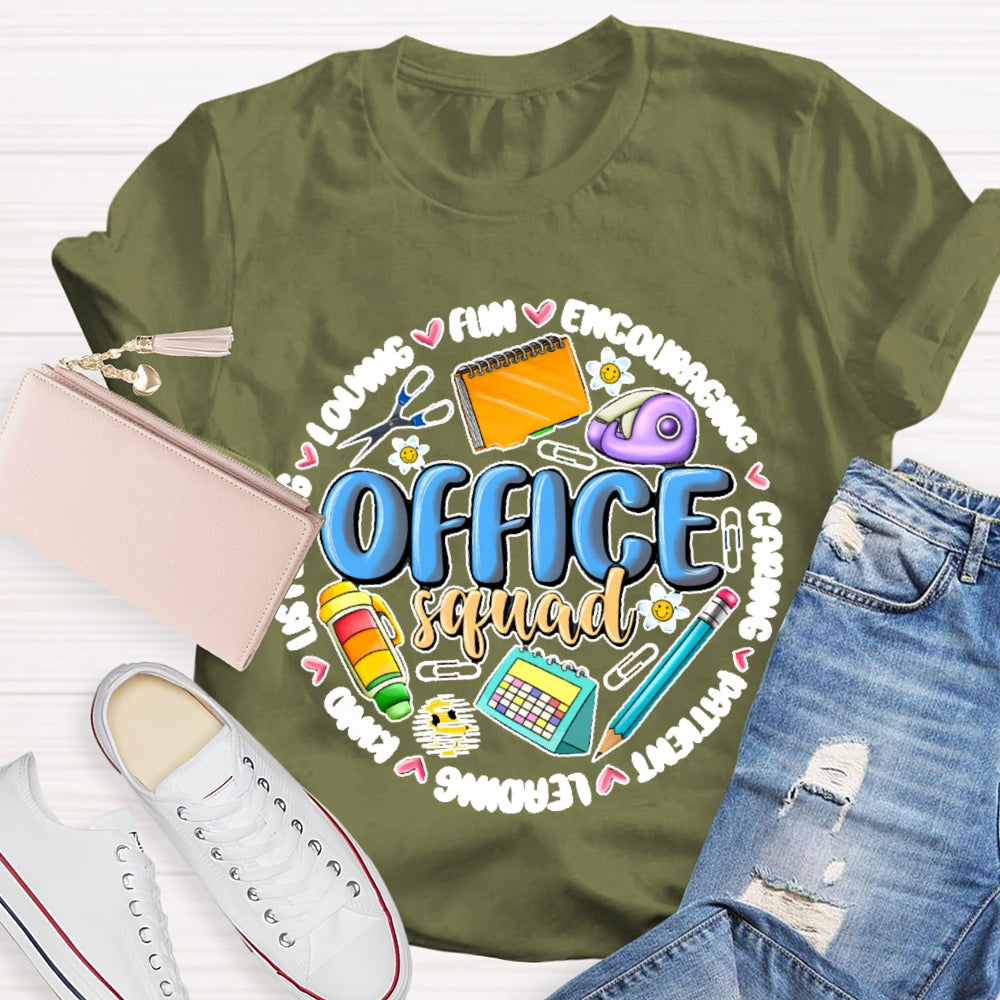 Office Squad Funny Stationery T-shirt