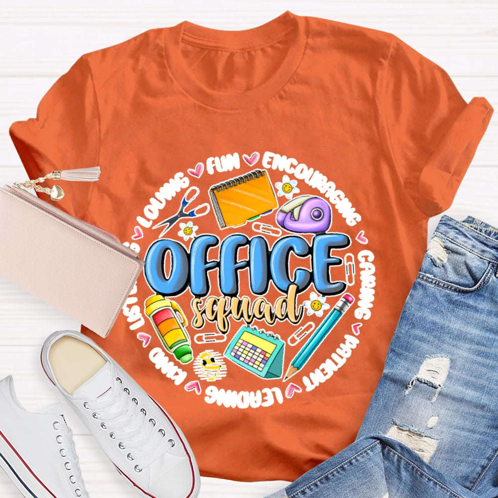Office Squad Funny Stationery T-shirt