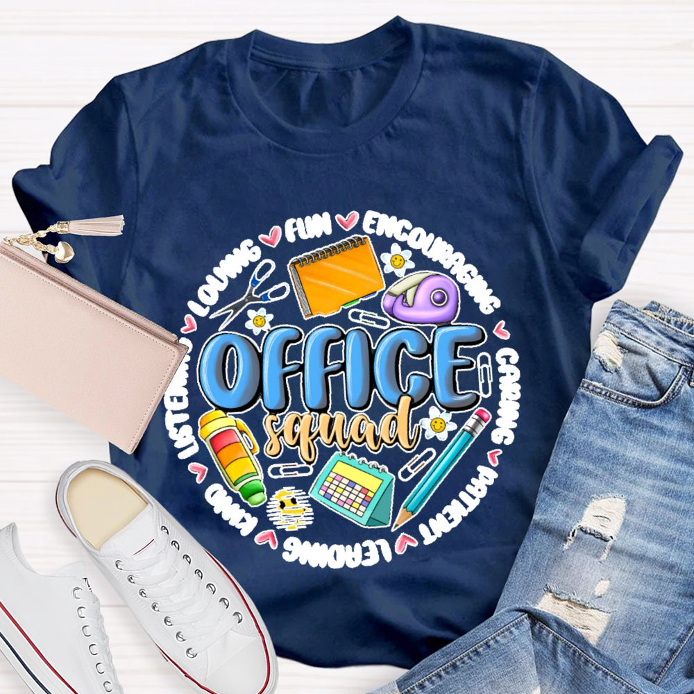 Office Squad Funny Stationery T-shirt