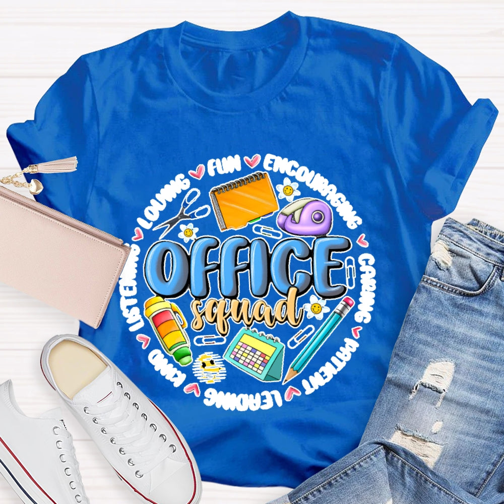 Office Squad Funny Stationery T-shirt