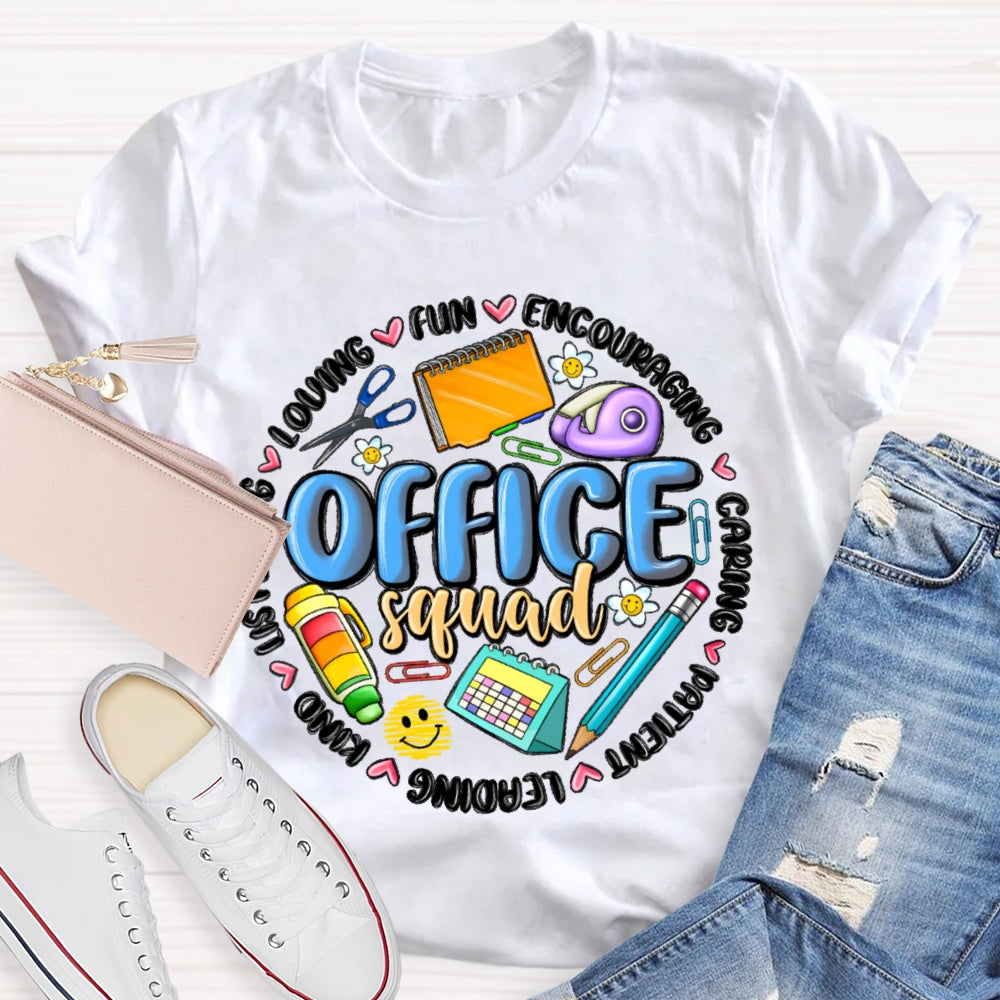 Office Squad Funny Stationery T-shirt