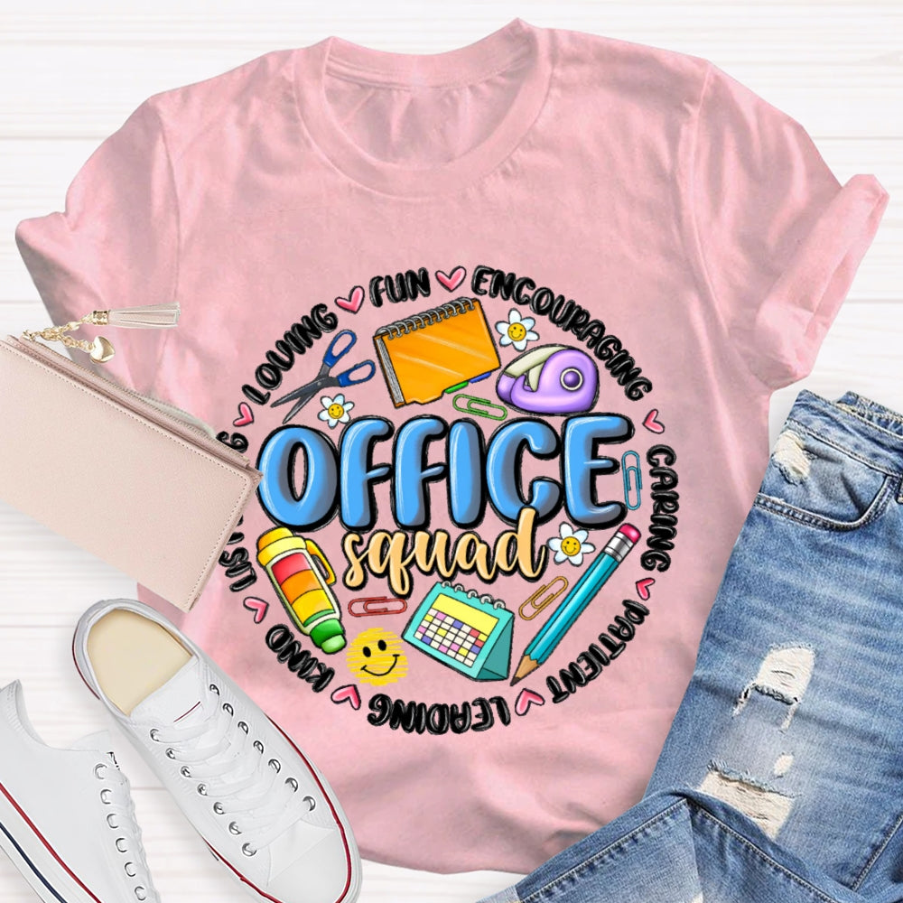Office Squad Funny Stationery T-shirt