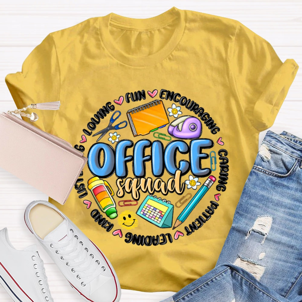 Office Squad Funny Stationery T-shirt