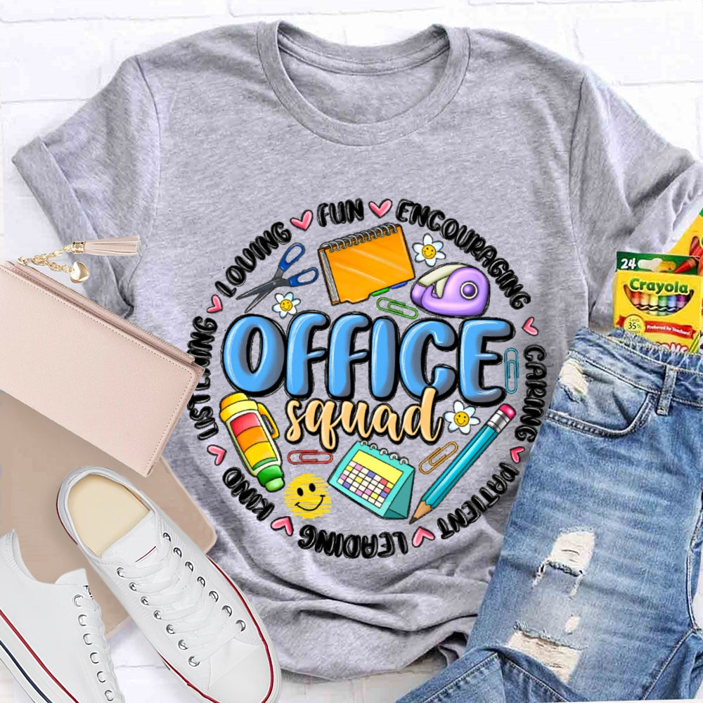 Office Squad Funny Stationery T-shirt