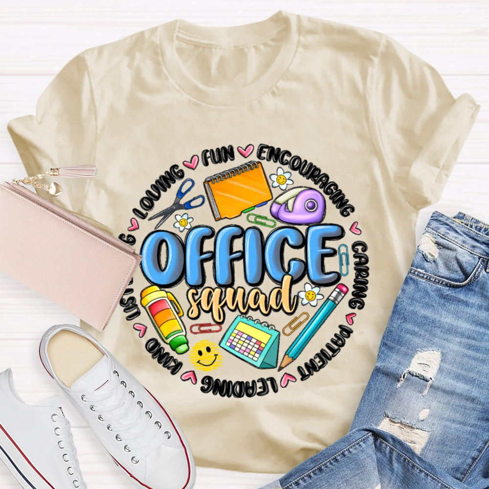 Office Squad Funny Stationery T-shirt