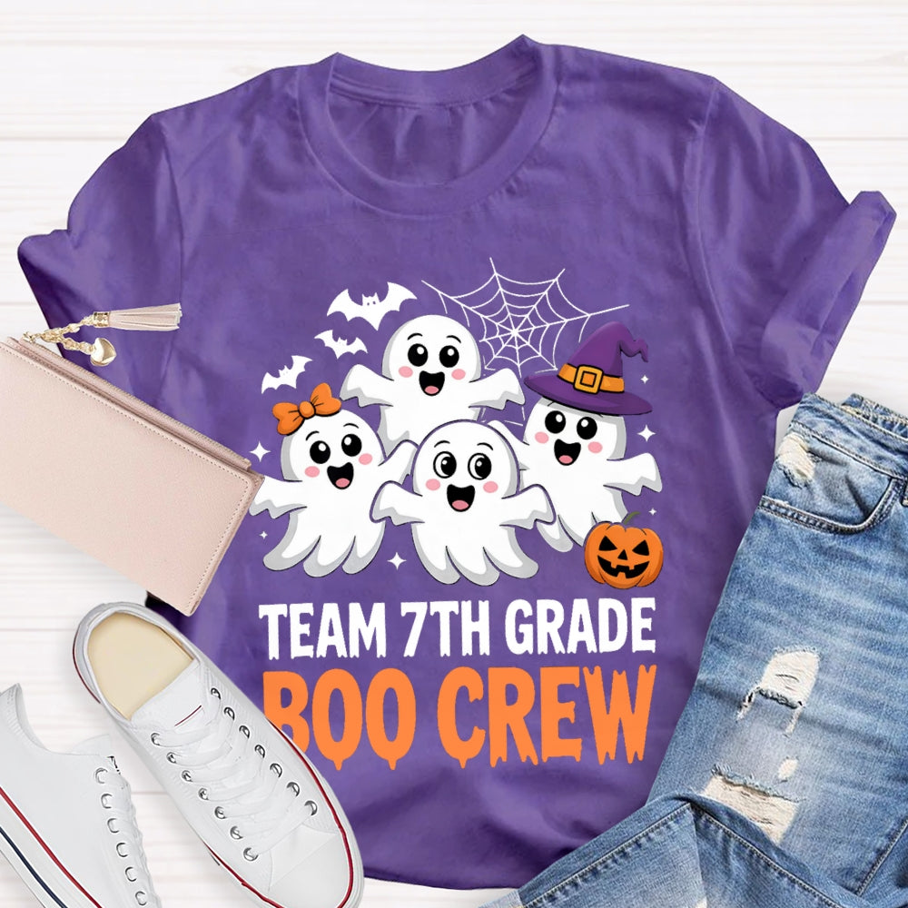Personalized Grade Team 7th Grade Boo Crew T-Shirt