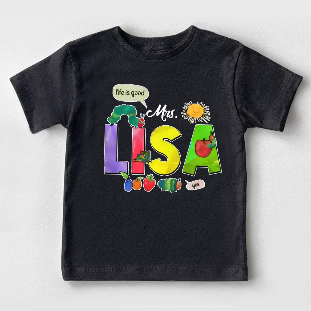 Personalized Name The Very Hungry Caterpillar Toddler T-shirts