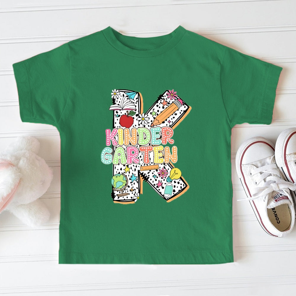 Personalized Grade K Is For Kindergarten Toddler T-Shirts