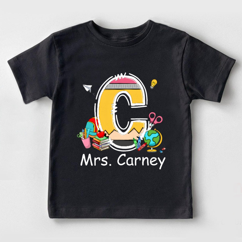 Personalized Name Initials Design Toddler T-Shirts