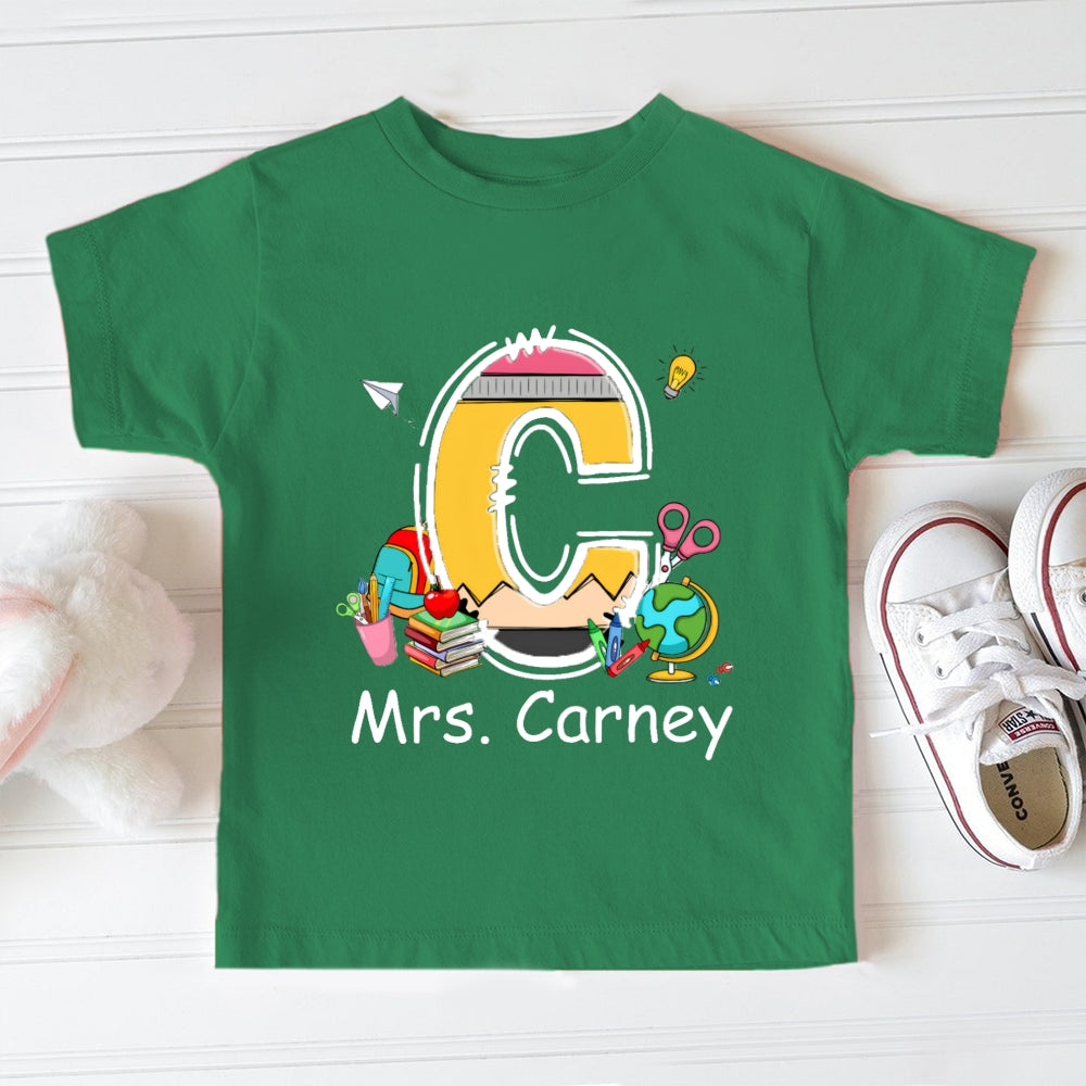Personalized Name Initials Design Toddler T-Shirts