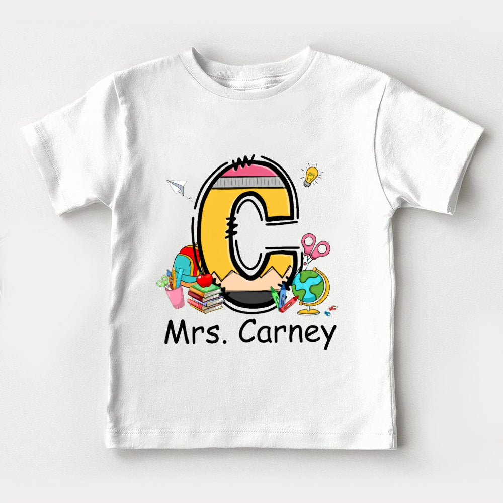 Personalized Name Initials Design Toddler T-Shirts