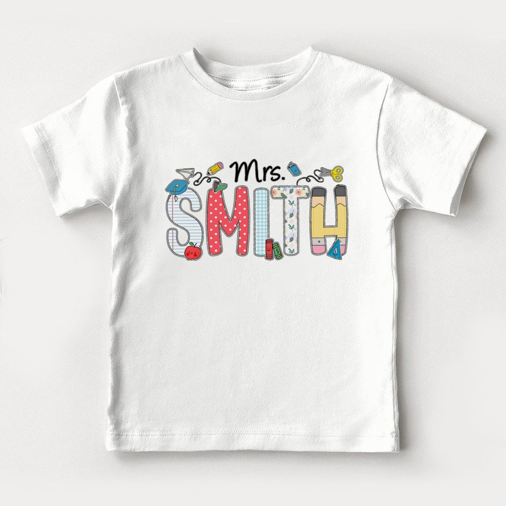 Personalized Name Paper Airplane Polka Dot Design Toddler T-Shirts