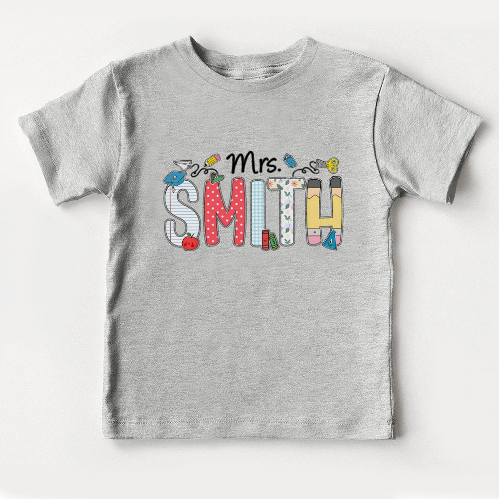 Personalized Name Paper Airplane Polka Dot Design Toddler T-Shirts