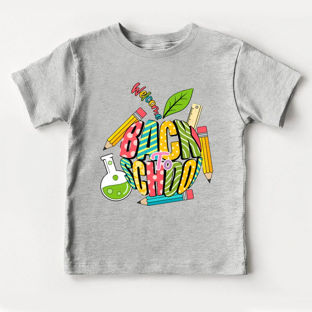 Welcome Back To School Apple Toddler T-Shirts