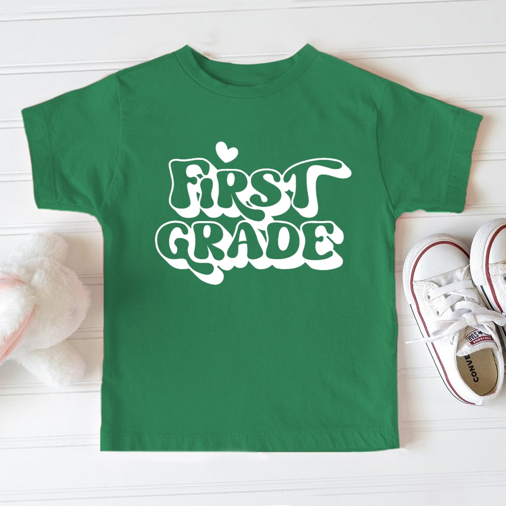 Personalized Grade Heart Toddler T-Shirts