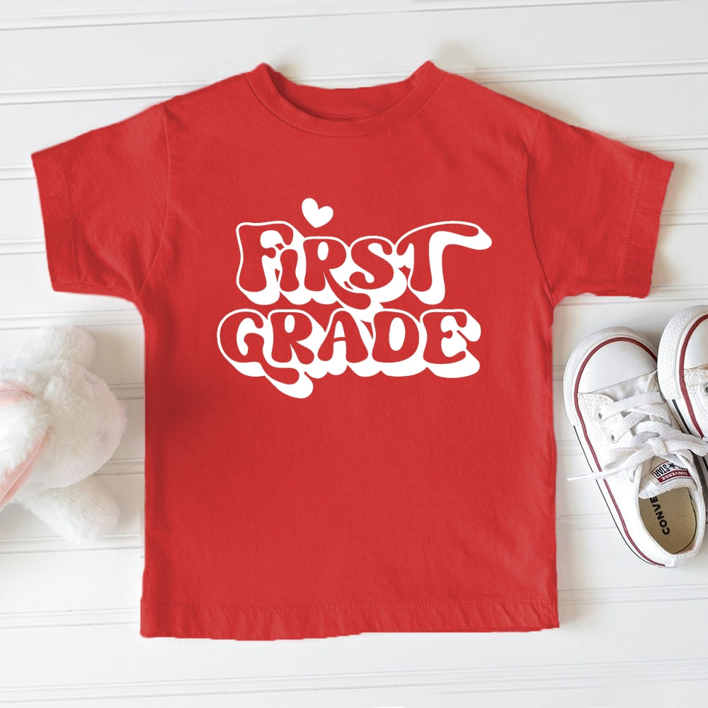 Personalized Grade Heart Toddler T-Shirts