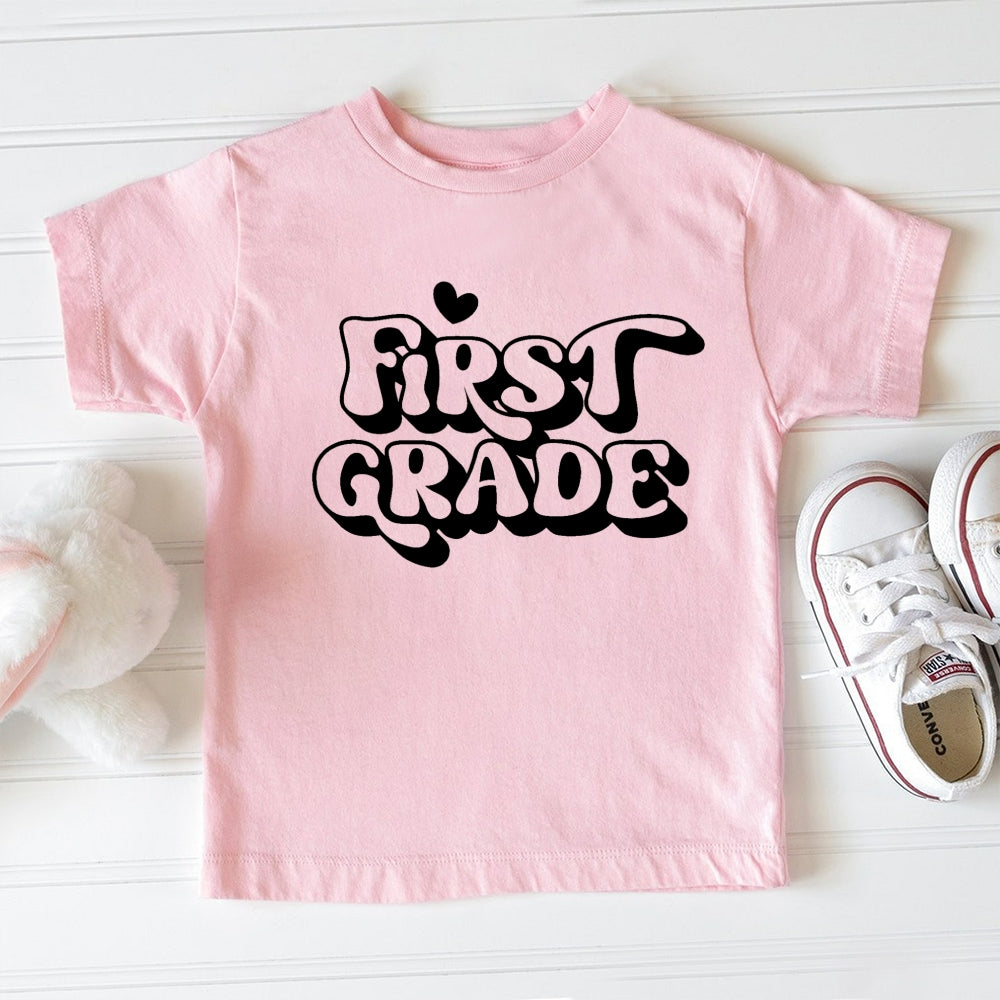Personalized Grade Heart Toddler T-Shirts