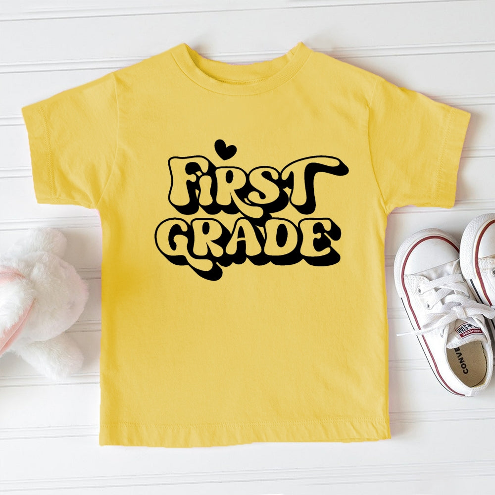 Personalized Grade Heart Toddler T-Shirts