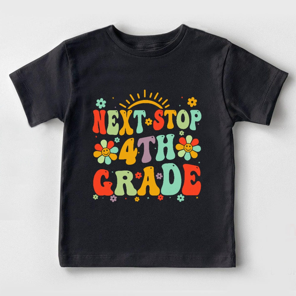 Personalized Grade Next Stop 4th Grade  Toddler&Kids Tees