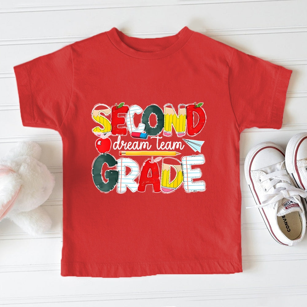 Personalized Grade Dream Team 2nd Grade  Toddler&Kids Tees