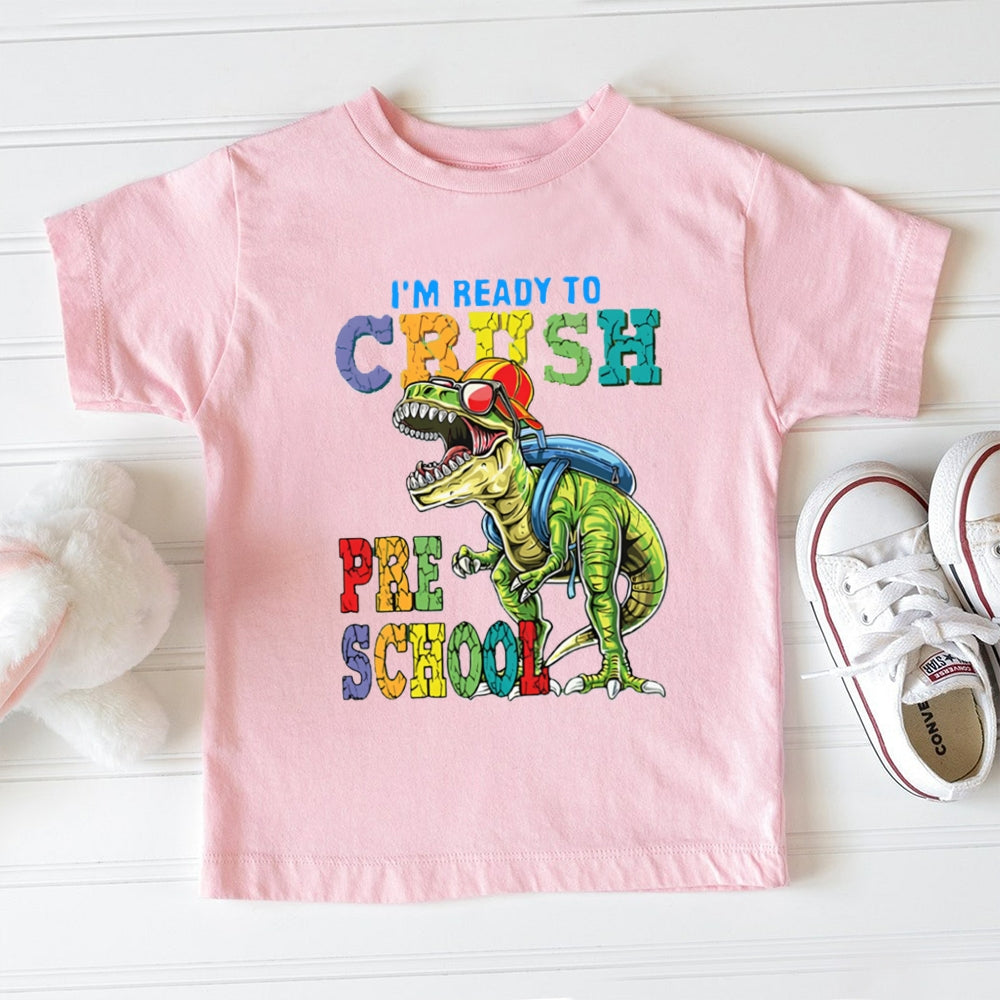 Personalized Grade I'M Ready To Crush Preschool Toddler&Kids Tees