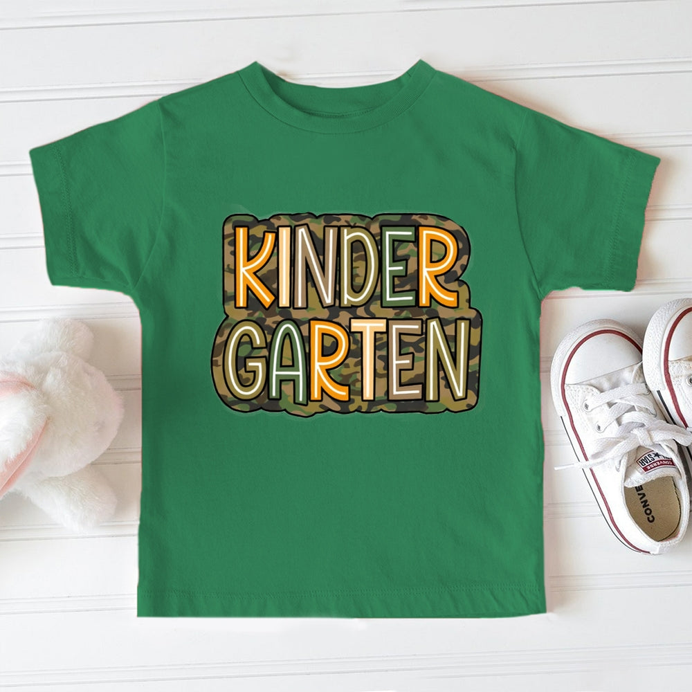 Personalized Grade Camouflage Design Toddler&Kids Tees