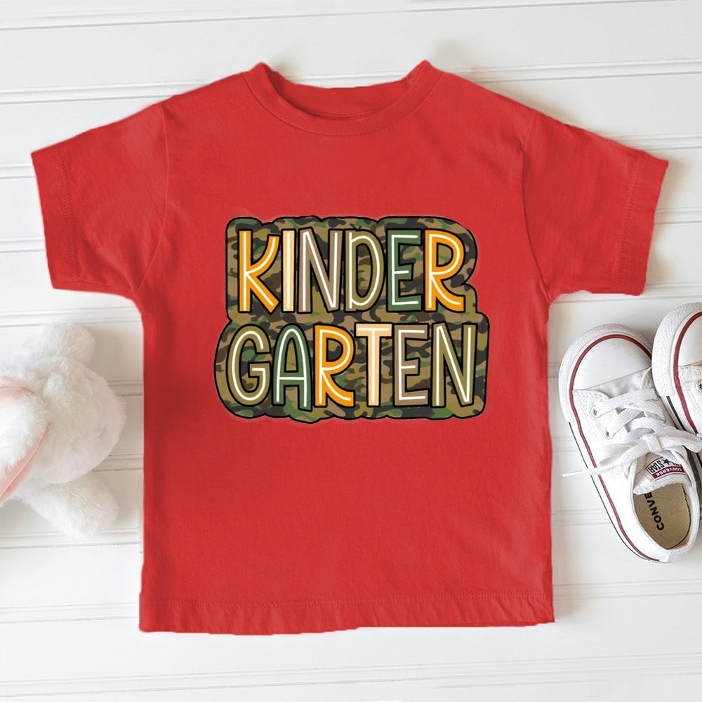 Personalized Grade Camouflage Design Toddler&Kids Tees