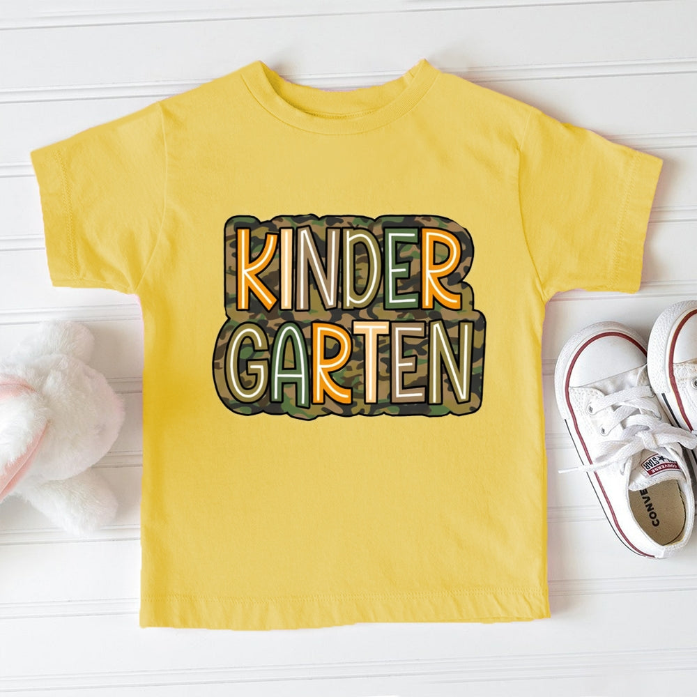 Personalized Grade Camouflage Design Toddler&Kids Tees