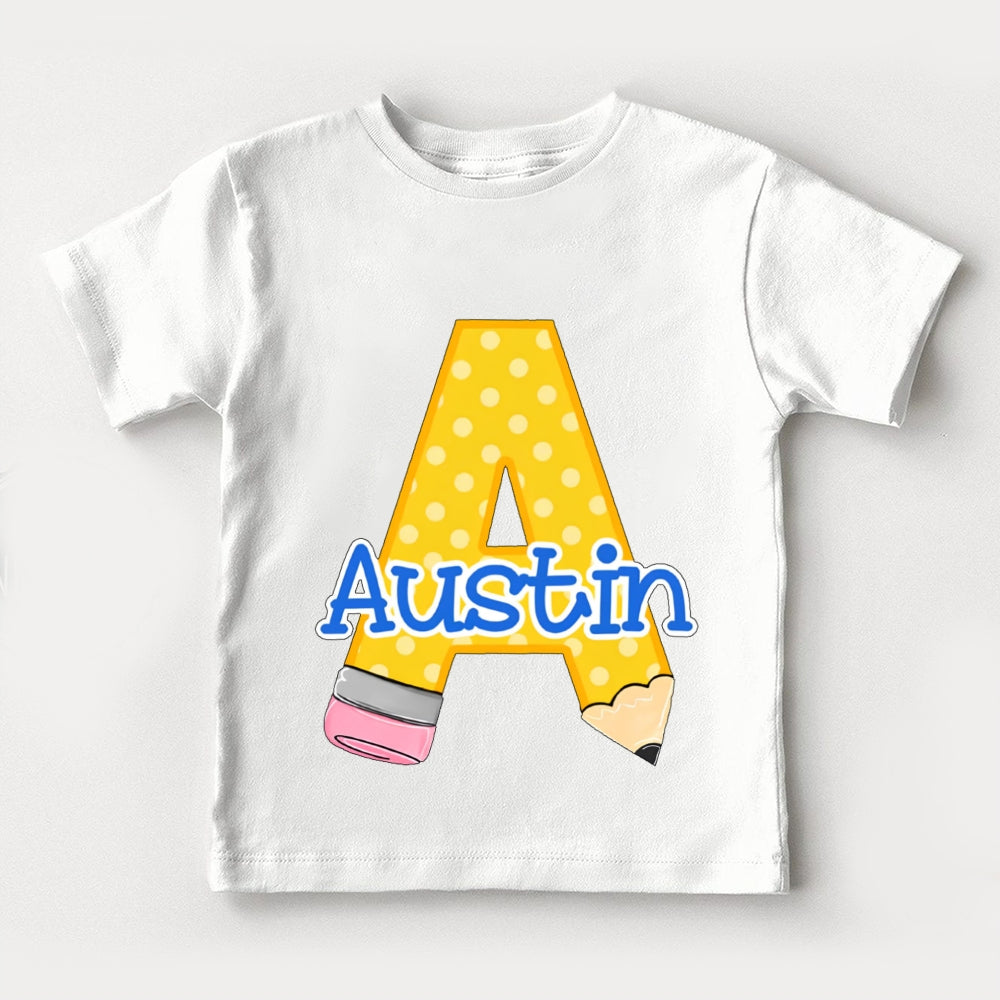 Personalized Name A is for Austin Toddler T-shirts
