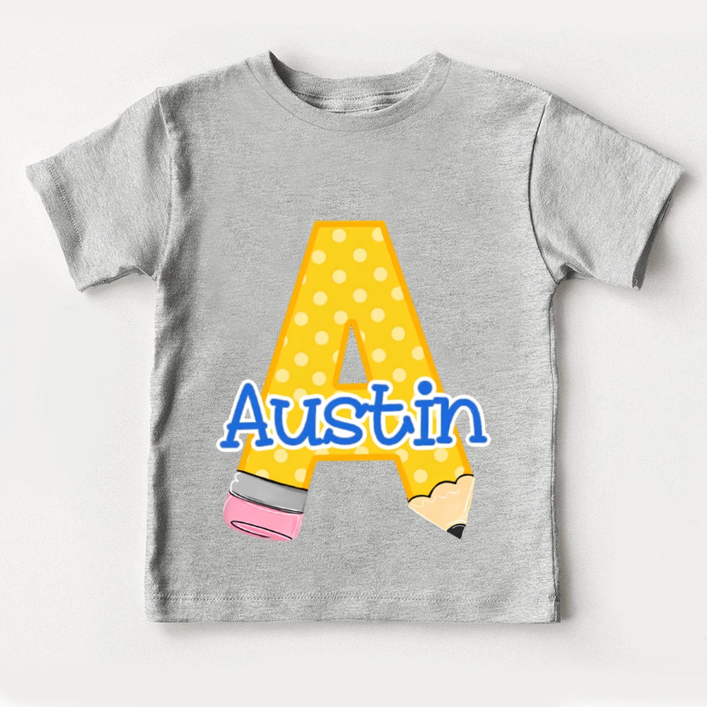 Personalized Name A is for Austin Toddler T-shirts