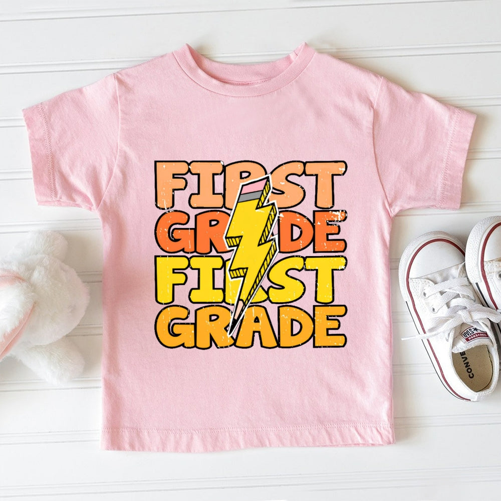 Personalized Grade First Grade Funny Toddler T-shirts